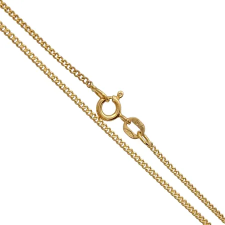 Halskedja Pansar, 18K guld, Ekström Sweden Ab (DE), svensk kontrollstämpel, längd 41,5 cm, bredd 1,3 mm, fint skick Vikt: 3,3 g
