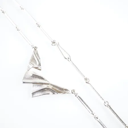 Collier, Lapponia, Björn Weckström, silver, 41cm, silver, mkt fint skick Vikt: 14,3 g