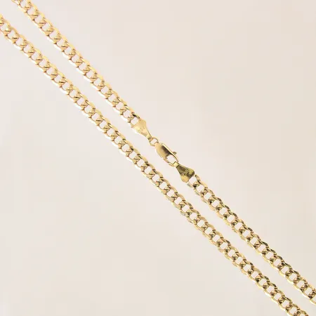 Kedja Pansar, längd 43cm, bredd 5,4cm, ihålig, GFAB, 18K Vikt: 12,6 g