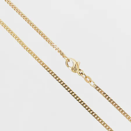 Kedja, pansar, balestra, längd: 70cm, bredd: 3mm, 18K Guld.  Vikt: 14,2 g