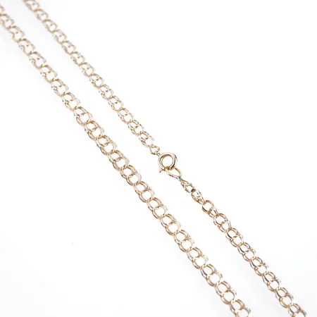 Dosserad bismarck, 45cm, bredd 4,5mm, 18k, fint skick Vikt: 7,5 g