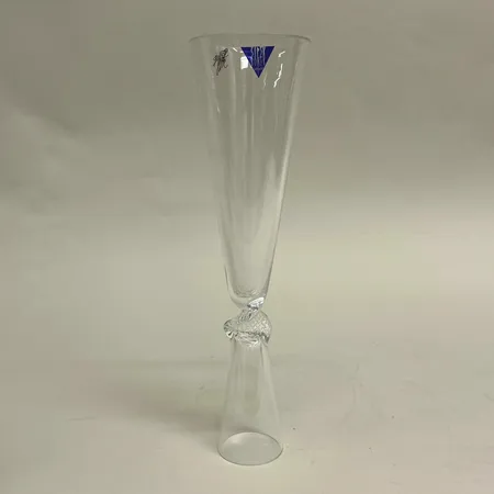 Vas, vändbar, höjd 30cm, design Borek Sipek, Tjeckien, handblåst glas, certifikat 2022, originalask  Skickas med paket.