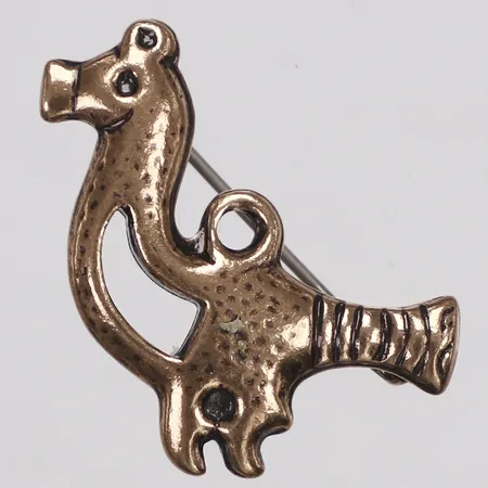 Brosch, Kalevala Koru, lintunen, längd 20mm, 25mm, brons, originaletui Vikt: 2,1 g