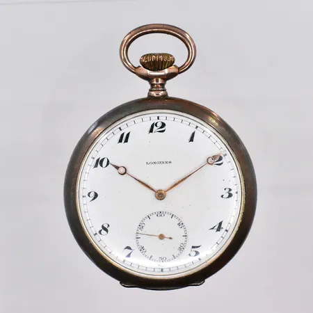 Fickur Longines, 7 Grands Prix, Ø 50mm, manuell, graverad, silver 800/1000, bruttovikt 