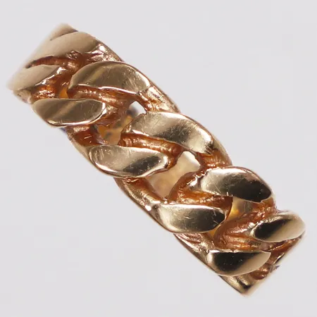 Ring, Pansar, stl 18, bredd 4,3-6,5mm, 18K Vikt: 7,2 g