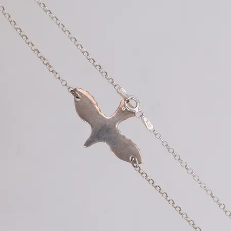 Collier, längd 41cm, e. israelsson, 925/1000 silver Vikt: 4 g