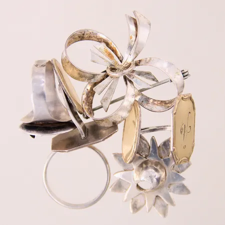 Diverse silversmycken, skadad/gravyr, Silver 830-925/1000  Vikt: 20,4 g