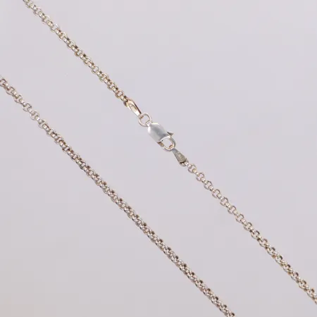 Kedja, ärtlänk, längd 81cm, bredd 1,9mm, Italy, 925/1000 silver Vikt: 14,1 g