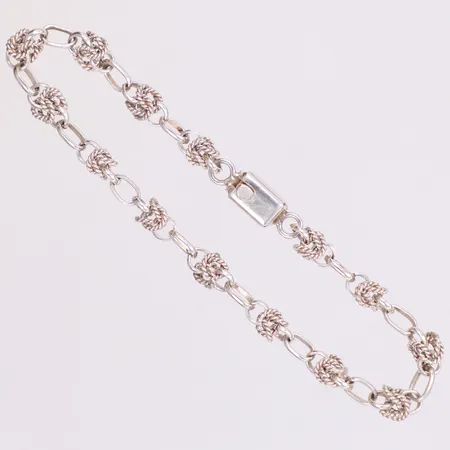 Armband, längd 20cm, bredd 4,4mm, Mexico, 925/1000 silver Vikt: 8,4 g