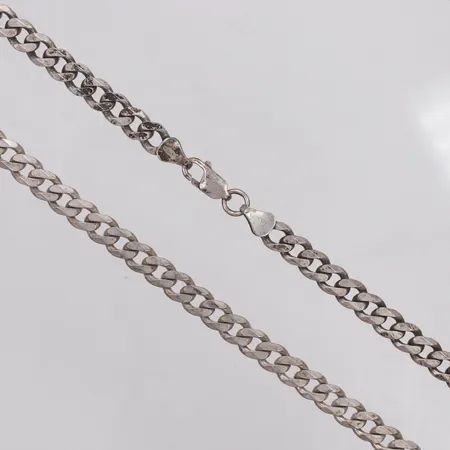 Kedja, Pansar, längd 55cm, bredd6,5mm, 925/1000 silver  Vikt: 40,4 g