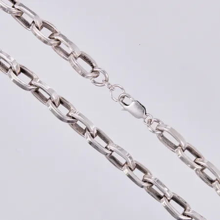 Kedja Ankar längd ca 50cm, bredd ca 10mm, 925/1000 silver Vikt: 99,3 g