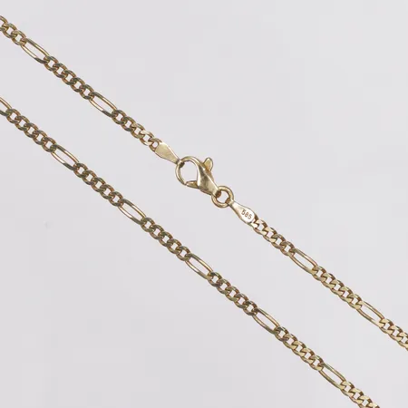 Kedja, Figaro, längd 47,3cm, bredd 2,3mm, 14K Vikt: 7,1 g