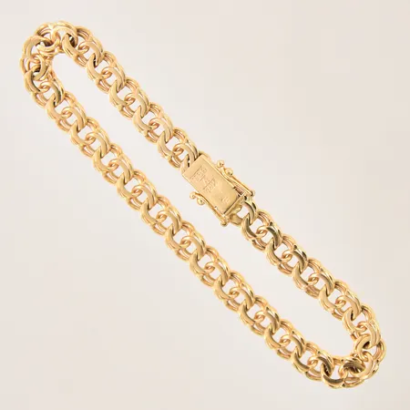 Armband Bismarck, längd 18,5cm, bredd 6mm, 18K Vikt: 14,9 g