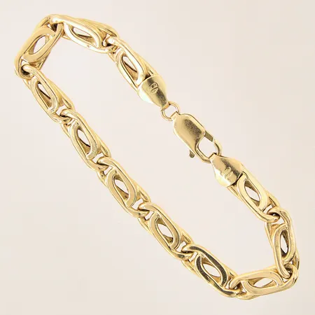 Armband, längd 19,5cm, bredd 6mm, 18K Vikt: 14,9 g