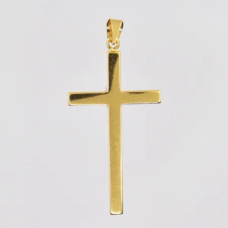 Hänge kors, ca 16,5x34mm inklusive ögla, 18K Vikt: 0,8 g