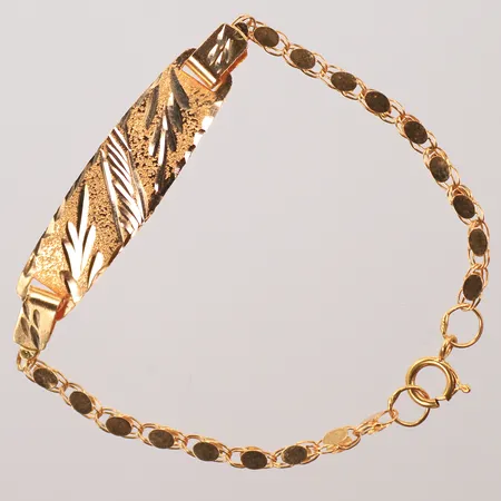 Armband, längd 13cm, bredd 2-6mm, 18K Vikt: 1,5 g