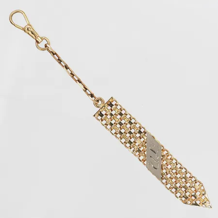 Chatelaine, längd: 11,6cm, bred: 12mm, Aktiebolaget Westberg & Gewers, Stockholm/Malmö 1944, personlig gravyr, 18K rödguld/vitguld. Vikt: 10,1 g