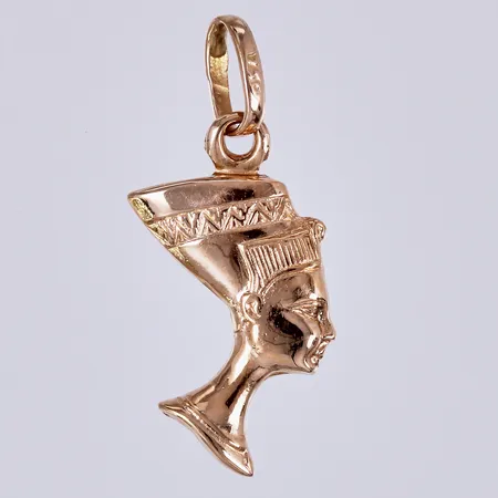 Hänge Nefertiti längd ca 2,3cm, bredd ca 11mm, 18K Vikt: 1 g