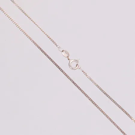 Kedja, Pansar, längd 42cm, bredd 1,3mm, 925/1000 silver Vikt: 2 g