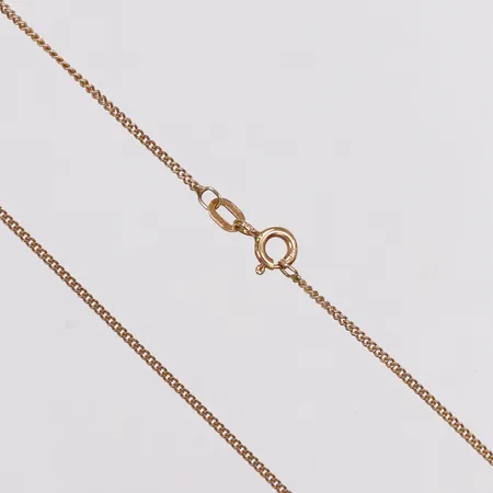 Kedja, Pansar, längd 46,5cm, bredd 1,1mm, 18K  Vikt: 2,7 g
