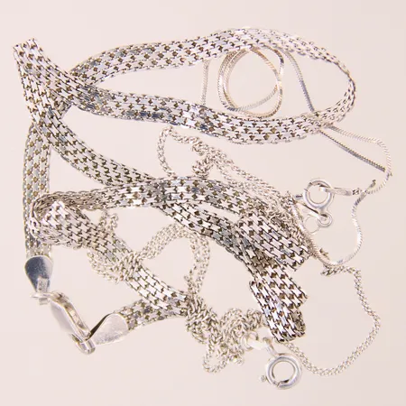 Diverse silversmycken, av/defekta, silver 925/1000 Vikt: 10,2 g