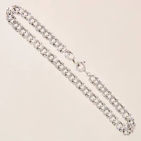 Armband Bismarck, längd 18cm, bredd 5mm, silver 830/1000 Vikt: 3,6 g