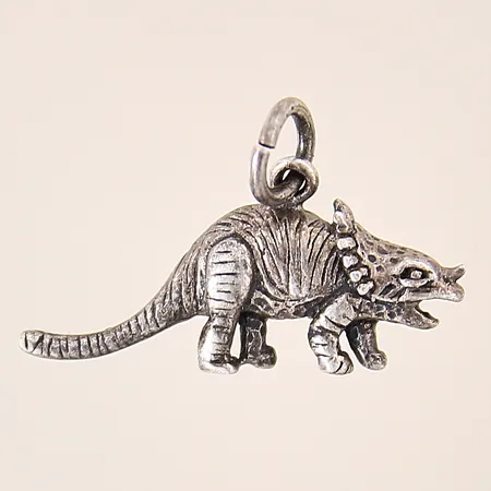 Hänge, dinosaurie, 16x25mm, silver 925/1000 Vikt: 1,2 g
