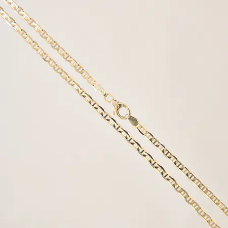 Kedja platt Marina, längd 47cm, bredd 3mm, 14K  Vikt: 5,2 g