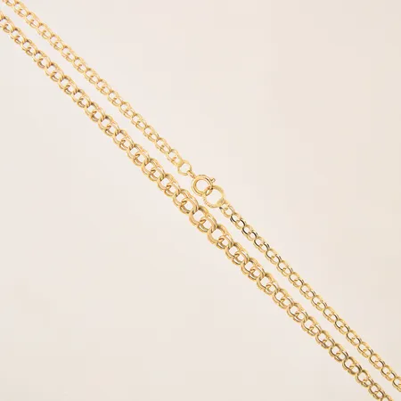 Collier doserad Bismarck, längd 44,5cm, bredd 3-5,5mm, 18K Vikt: 6,9 g