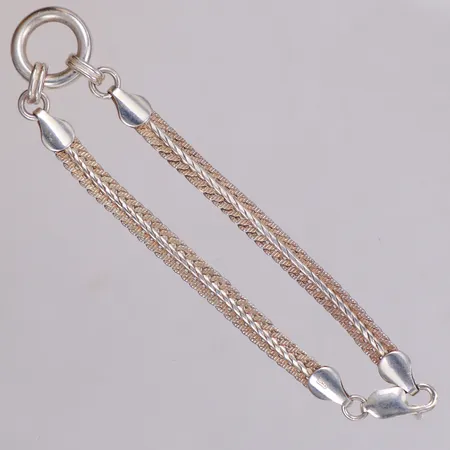 Armband, längd 19cm, bredd 14,7mm, GHA, 925/1000 silver  Vikt: 9,8 g