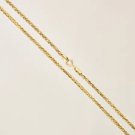 Kedja, längd 44cm, bredd 2mm, 18K Vikt: 4,7 g