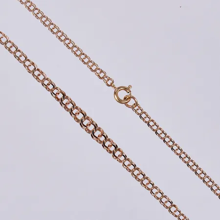 Collier doserad Bismarck, längd ca 41,5cm, bredd a 3-4mm, 18K Vikt: 5,1 g