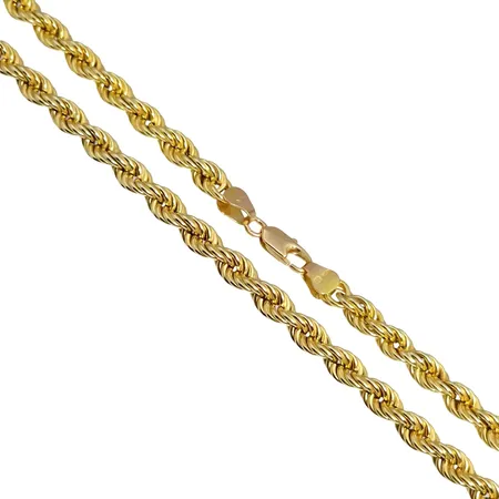 Halskedja Cordell, 14K guld, UnoAerre Italien, längd 61,0 cm, diameter 4,7 mm, fint skick Vikt: 19,3 g