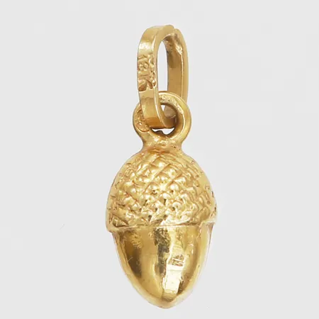 Hänge i form av ett ekollon, höjd 15mm, 18K guld Vikt: 0,8 g