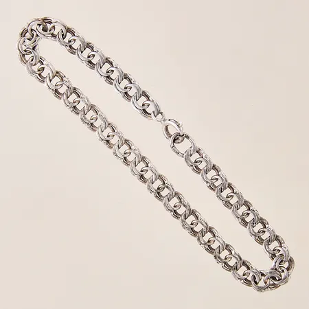Armband Bismarck, längd 16,5cm, bredd 5mm, GHA, silver 925/1000 Vikt: 4 g