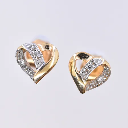 Ett par örhängen, Guldfynd, stl 7x8 mm, 18K. Vikt: 1,3 g