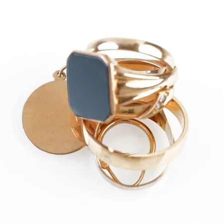 Diverse guld, 18k Vikt: 18,2 g
