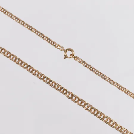 Collier doserad Bismarck, längd ca 44cm, bredd 2,5-4mm, 18K Vikt: 6,4 g