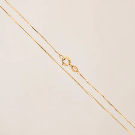 Kedja Pansar, längd 38,5cm, bredd 1mm, 18K Vikt: 1,8 g