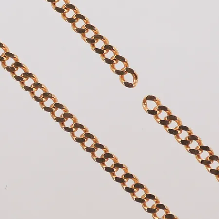 Del av kedja Pansar bredd ca 3mm längd ca 30cm 18K 12,2g 
