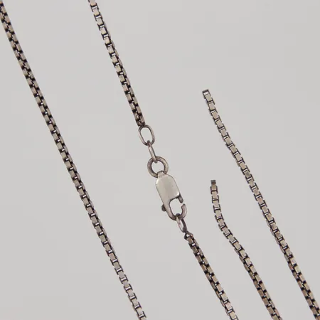 Kedja, Venezia, 71,5cm, bredd 1,7mm, defekt, av, 925/1000 silver,  Vikt: 11,5 g