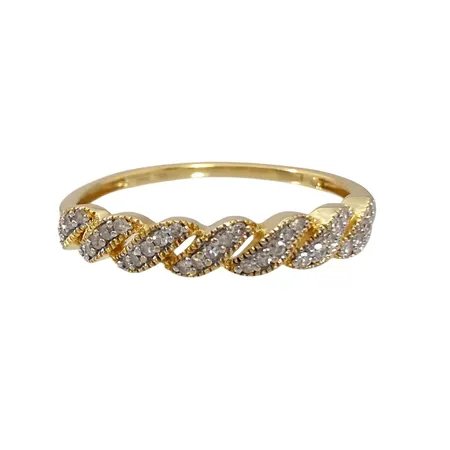 Diamantring, 18K guld, 35 Diamanter - totalt 0,10ct, Guldfynd (GHA) 20122921, Ø18¼ mm, bredd 1,3 - 3,3 mm, fint skick, ordinarie nypris hos Guldfynd 7 998 kr  Vikt: 1,9 g