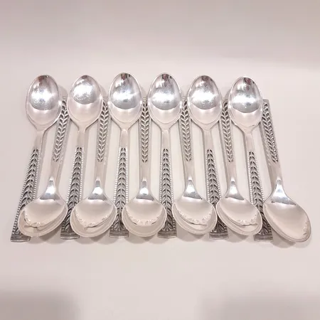 Bordsskedar 12st, modell Juvel, längd 18,5cm, silver 830/1000 Vikt: 430,6 g