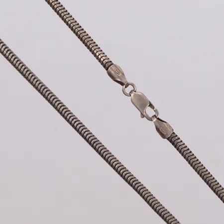 Kedja, ormlänk, 47,5cm, bredd: 3,2mm, 925/1000 silver Vikt: 18,3 g