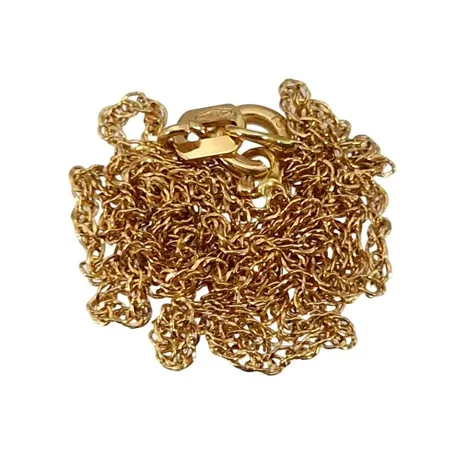 Halskedja Singapore, 18K guld, defekter, lagningar Vikt: 1,8 g