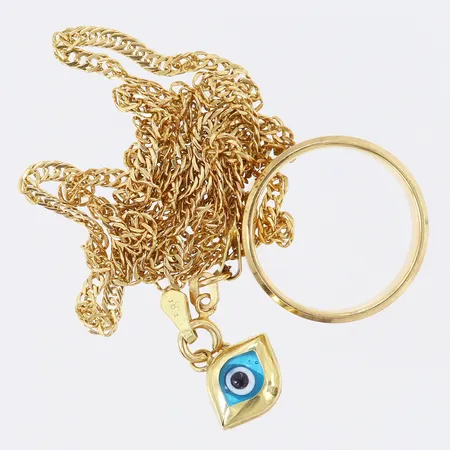 Guldskrot, defekt, 14K.  Vikt: 7,5 g