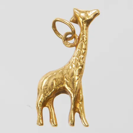 Hänge giraff, längd ca 24mm, bredd 11mm, 18K Vikt: 1,4 g