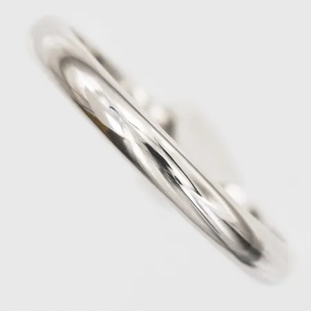 Ring, slät, J. Hanssons Efterträdare, Umeå år 1958, stl: 17¼, bredd: 3 mm, 18K vitguld. Vikt: 3,2 g