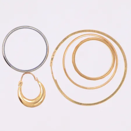 Diverse guld, gravyr, 18K Vikt: 13,8 g