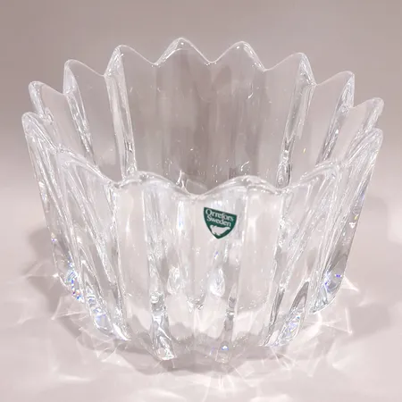 Skål, Fleur, Orrefors, Jan Johansson, höjd ca11,5cm, Ø16cm, andrahandssortering
